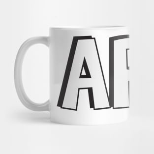 Film Crew On Set - Art - White Text - Front Mug